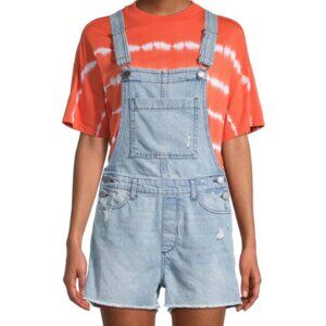 DL1961 Premium Denim Abigail Ripped Denim Shortalls, Small, NWT